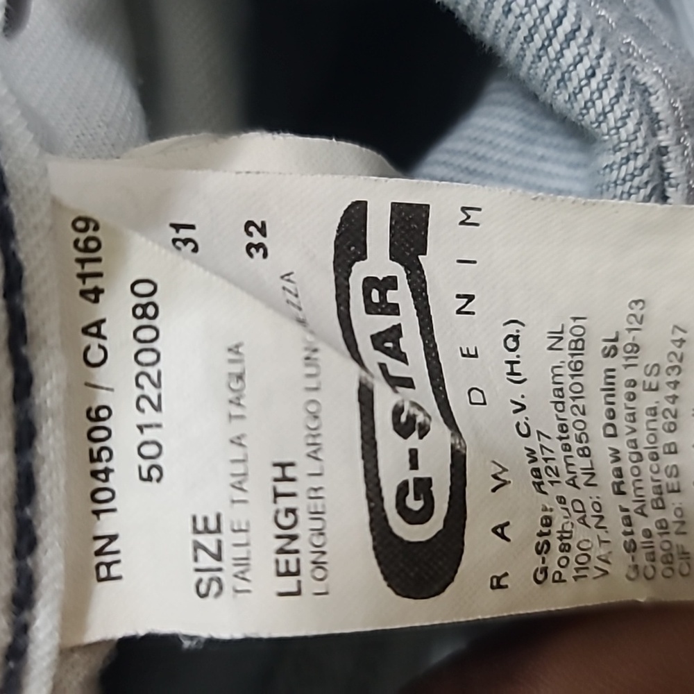 G-Star RAW - NAVY  ATTACC STRAIGHT 31X32 JEANS - Picture 8 of 9